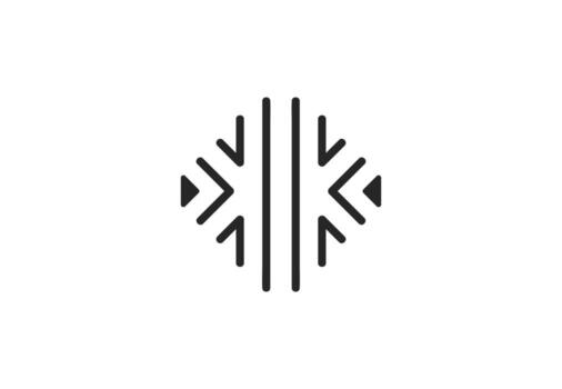 Abstract Data Flow Logo vector