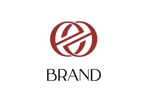 Elegant Intertwined Circular Shape Abstract Design Element Symbol Logo vector