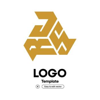 Geometric Minimalist Triangle Shape Combination Initial Letter Mark Logo Design vector