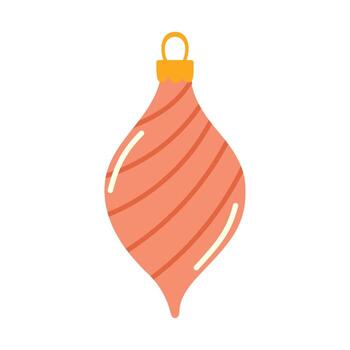 festivo vaso pelota con modelo. aislado elemento vector