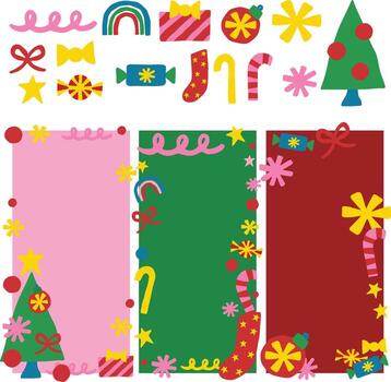 Navidad resumen elementos vector