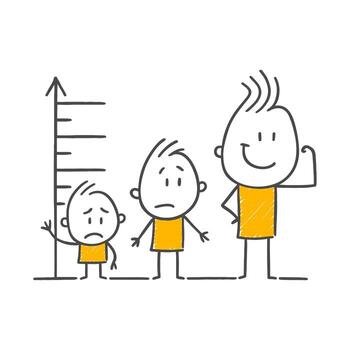 The Story Of Personal Transformation And Empowerment The Satisfaction Of The Employee Reaching The Peak From Initial Difficulties. vector