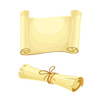 antiguo pergamino Desplazarse y Desplazarse ilustración vector