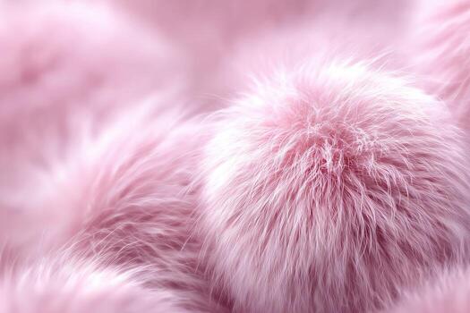 Close-up, abstract view of fluffy, pink-colored material. The texture is soft and feathery. Impression of tenderness, warmth, and gentle fuzziness photo