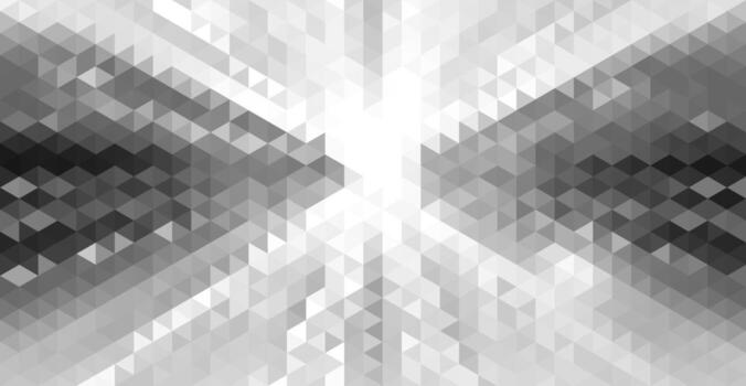 Abstract Grayscale Geometric Mosaic Background with Diamond Shapes vector