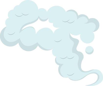 Comic Smoke Clouds Element. vector