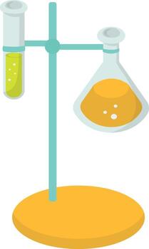 Laboratory Science Element Isolated on White Background vector