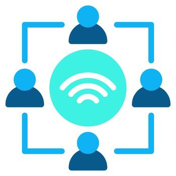 IoT Connectivity Link Net vector