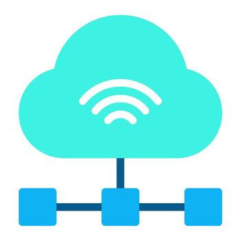 iot sensor red ilustración vector