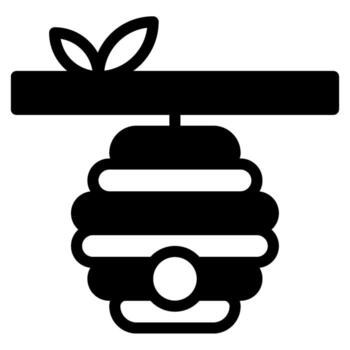 Beehive Illustration Solid vector