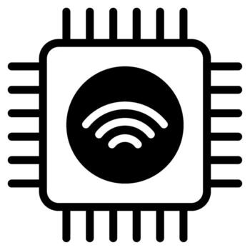 iot firmware contorno sólido vector