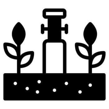 irrigación sistema diseño sólido vector