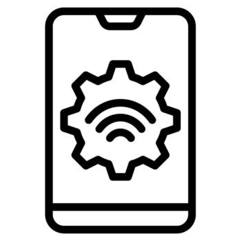 IoT Device Management Outline vector