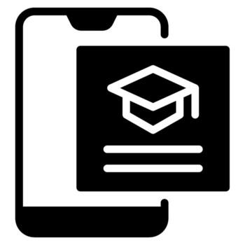 educativo aplicación s colección sólido vector