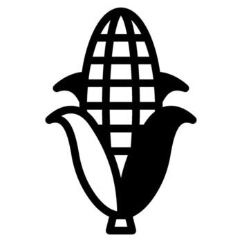 maíz ilustración sólido vector