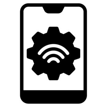 IoT Device Management Outline Solid vector