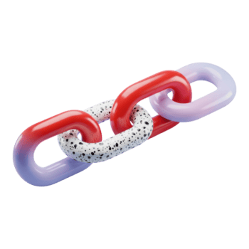 astratto catena isolato su trasparente sfondo, un' colorato e moderno design elemento png