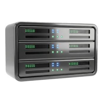 servidor prateleira com piscando luzes isolado em transparente fundo png