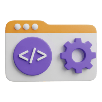 3d representación de sitio web desarrollo icono aislado en transparente antecedentes para diseño png