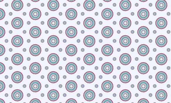 Concentric Circle Mandala Pattern Abstract Geometric Repeat Background vector