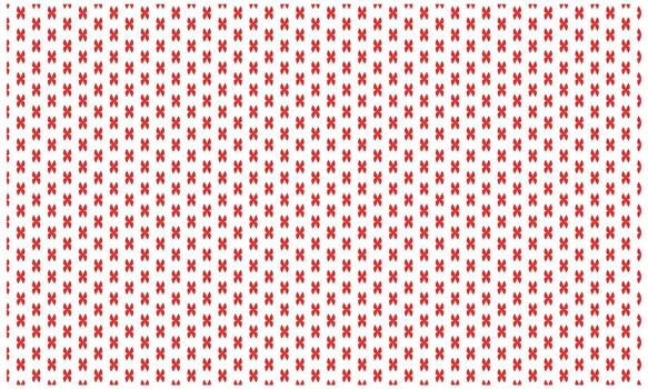 Tiny Red Flower Cross Pattern Simple Repeat Background vector