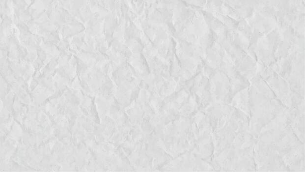 White wrinkled paper texture background. Crumpled and folded paper surface with soft shadows. Realistic background for design, poster, and presentation use. vector