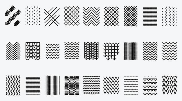 Collection of Minimalist Geometric Seamless Patterns for Modern Backgrounds and Designs vector