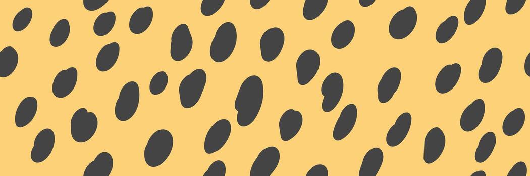 Small dash seamless pattern on yellow background. leopard print vector