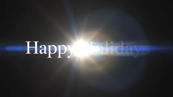 animado feriado cumprimento com lente chamas e texto sobreposição para festivo celebrações video