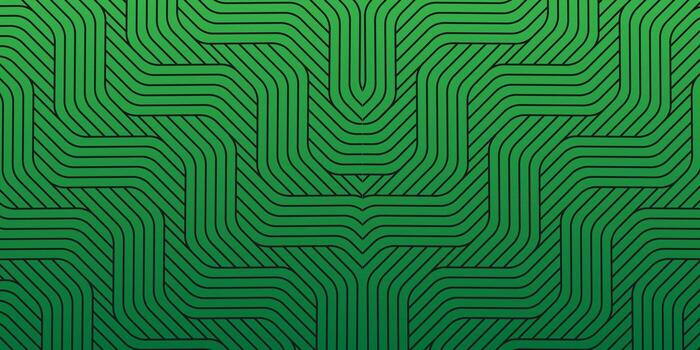 Green Abstract Pattern with Black Lines Geometric and Modern Design. vector