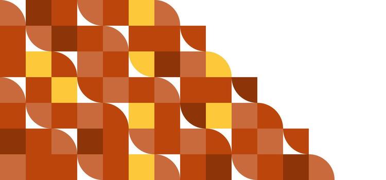 Background autumn material wallpaper, tiles, blocks, blocks, textures of brick, brick, mottled, with geometric shapes overlapping rounded brown cream . Can be used for advertisingeting, presentation. vector