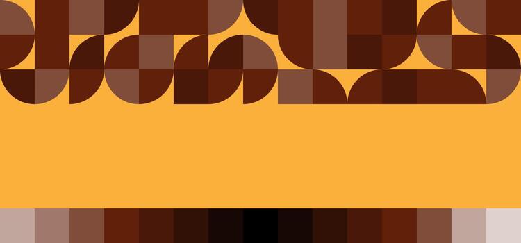 Abstract geometric background with overlapping rounded shapes in brown colors. illustration autumn eps 10 vector
