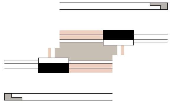 minimalista antecedentes diseño con suave ola acentos vector
