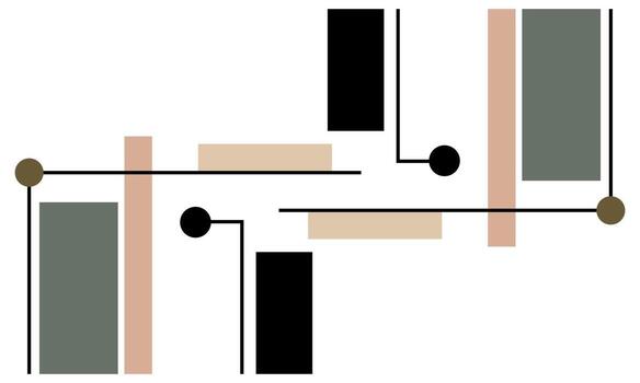 Neutral Background Composition with Minimal Detailing vector