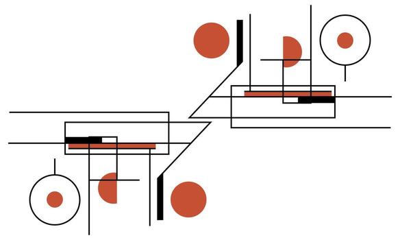 sutil movimiento en mínimo resumen antecedentes diseño vector