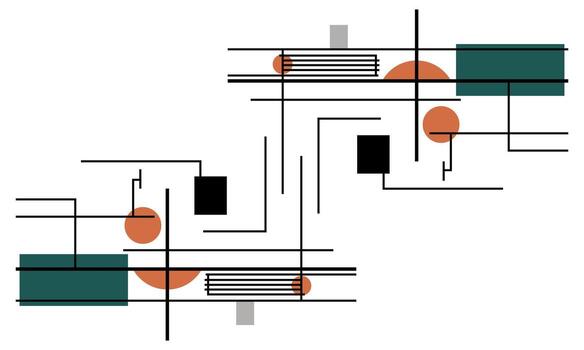 resumen mínimo fluir en un calma y limpiar composición vector