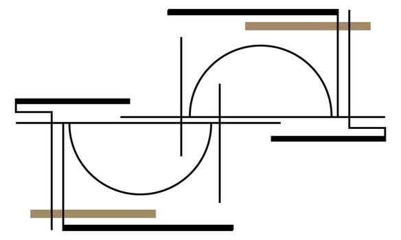fluido líneas y amable curvas en ligero mínimo diseño vector