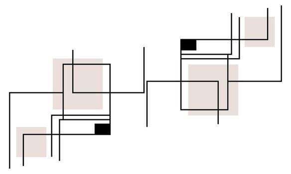 Soft Abstract Shapes in a Minimal Layout Background vector