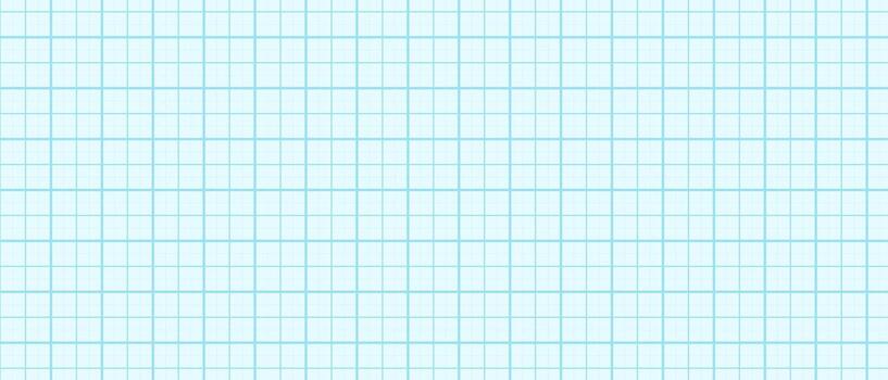 Graph paper background blue color, Square cell geometric school pattern vector