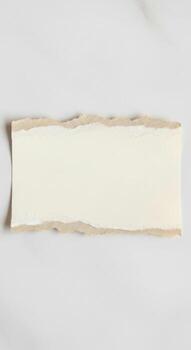 Blank cream colored cardstock with decorative border and spiral binding on light surface photo