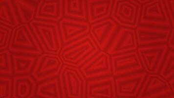 röd abstrakt geometrisk bakgrund med triangel fyrkant sexhörning former. perfekt för modern grafisk design projekt och dynamisk visuell kompositioner. video