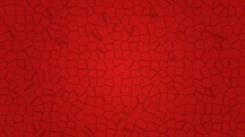röd cellulär mönster med skuggad kanter inuti varje cell. lämplig för medicinsk och vetenskaplig mönster, bakgrunder, laboratorium bilder, och tekniktema projekt. video
