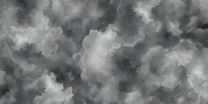 A dynamic grayscale cloud and smoke abstract background with atmospheric particles photo