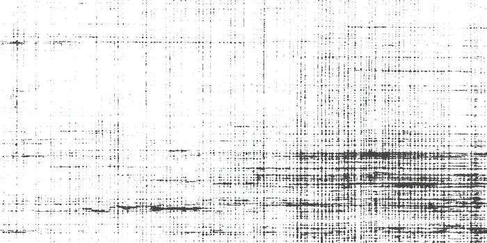 An abstract distressed black and white grunge texture background displays a pattern of horizontal and vertical noise lines photo