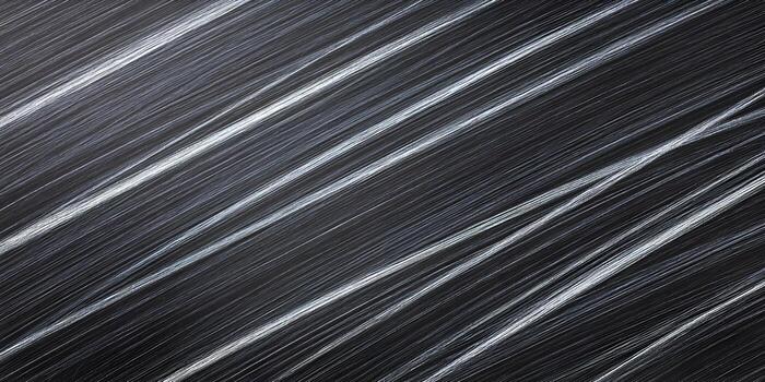 Glowing white diagonal lines create an abstract dark background texture photo