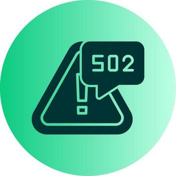 puerta error malo puerta glifo degradado dos tono circulo vector