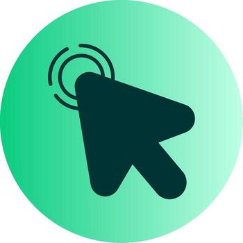 Quick Double Click Glyph Gradient Two Tone Circle vector