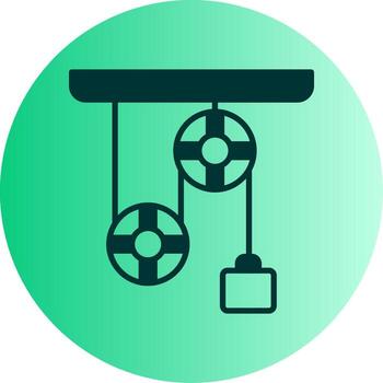 Physics Lab Experiment Setup Glyph Gradient Two Tone Circle vector