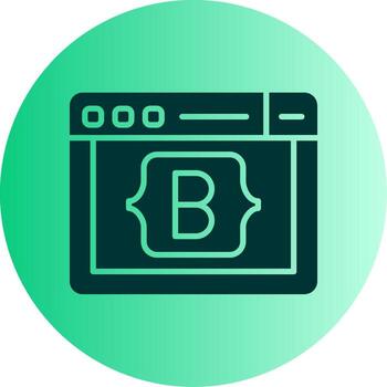 oreja css caja de herramientas icono glifo degradado dos tono circulo vector