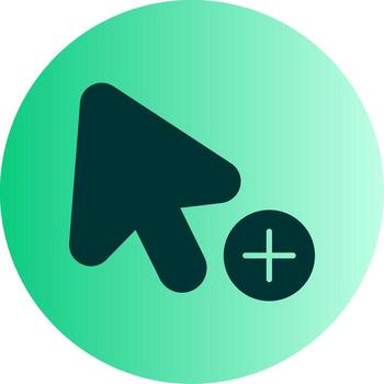 Copy Selected Text Glyph Gradient Two Tone Circle vector